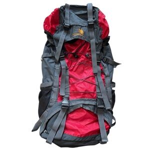 Free Knight Unisex Red and Black Camping & Hiking Backpack 60L